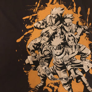 Naruto Team 7 Vintage Anime Cotton T-Shirt