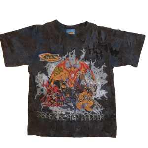Vintage Digimon 'Bigger Better Badder' T-Shirt - Small