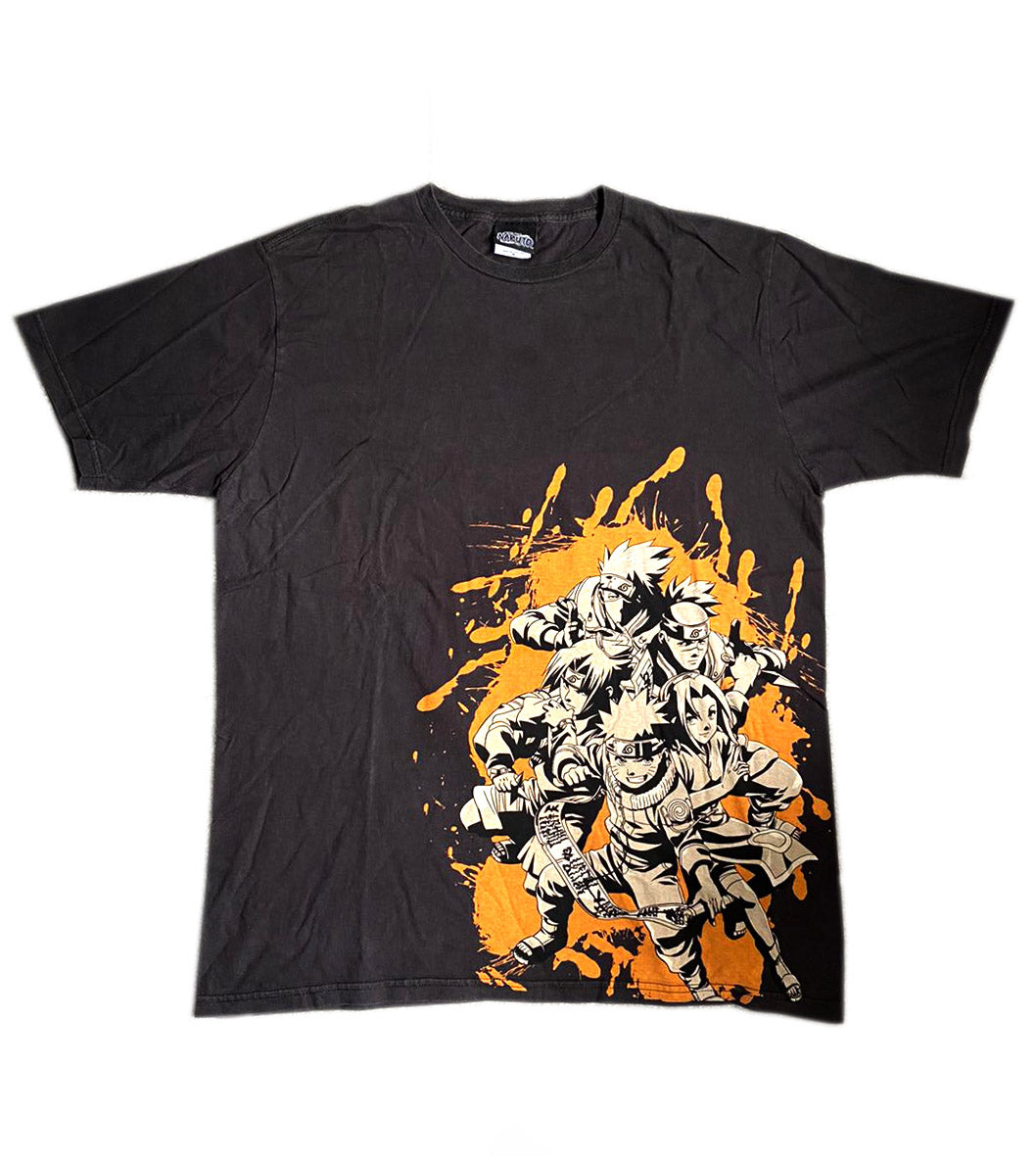 Vintage Naruto Team 7 Dark Brown T-Shirt - Medium/Large