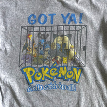 Load image into Gallery viewer, Vintage Pokemon &#39;Got Ya!&#39; Grey T-Shirt - Small