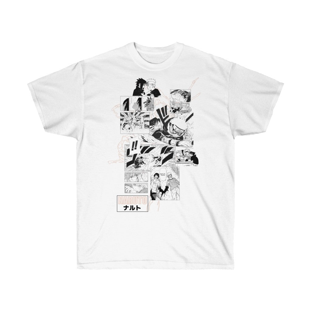 Naruto Sasuke Rivalry Manga Unisex T-Shirt